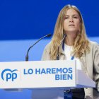 La presidenta de NNGG, Bea Fanjul, durante el 20 Congreso Nacional del PP en Sevilla.