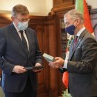 Ximo Puig durante la recepción de Iñigo Urkullu.