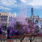 Imagen de archivo de un mascletà el 8M.