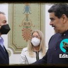 Zapatero y Maduro, en Caracas