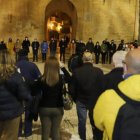 Concentración de respaldo a Ucrania en la Plaça de Baix de Elche