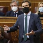 El líder del PP, Pablo Casado