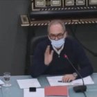 El alcalde de Benaguasil, Ximo Segarra, durante el pleno municipal