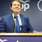 El presidente en funciones de la Junta de Castilla y León, Alfonso Fernádez Mañueco