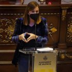 María José Catalá en el Pleno del Ayuntamiento de Valencia