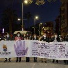 Cabecera de la marcha silenciosa celebrada ayer en El Campello