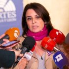 Adriana Lastra, en la investidura de Castilla y León, esta semana.