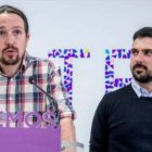 Pablo Iglesias y Ramón Espinar durante su etapa en Podemos