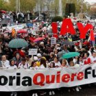 Manifestación de Soria ¡Ya! una de las candidaturas que se presentan