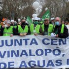 Regantes de la provincia de Alicante han viajado este domingo a Madrid para el 20M rural