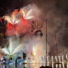 Cremà de la falla de la plaza del Ayuntamiento