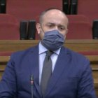 El presidente del PP Catalán, Alejandro Fernández, en el Parlament