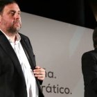 Junqueras y Puigdemont en una imagen de archivo