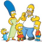 Los miembros de la familia Simpson.