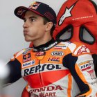 Marc Márquez, en un descanso del Gran Premio de Indonesia.