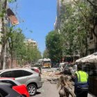 Edificio afectado en el barrio de Salamanca