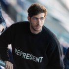 Sergi Roberto durante un acto oficial en las gradas del Camp Nou.