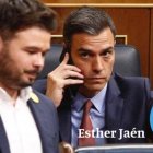 Pedro Sánchez y Gabriel Rufián