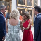 Pedro Sánchez y su esposa en el Museo del Prado en la cumbre de la OTAN en Madrid.