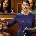 Macarena Olona interviene en la sesión de control en el Congreso