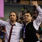 Pablo Iglesias y Juan Carlos Monedero