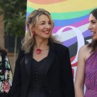 Ione Belarra, Yolanda Díaz e Irene Montero