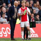 Ten Hag y De Jong, en una foto de archivo cuando ambos pertenecían al Ajax.