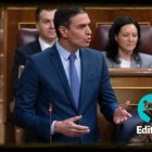 Pedro Sánchez, este miércoles en el Congreso