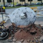 Un OVNI impacta en la calle Maria Teresa de Calcuta de Borriana.