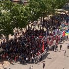 Protesta de los interinos del Ayuntamiento de Valencia