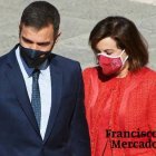 Pedro Sánchez y Margarita Robles, en un acto oficial.