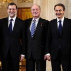 Juan Carlos I, con todos los presidentes del Gobierno, salvo Pedro Sánchez.