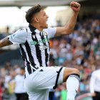 Nahuel Molina, celebrando un gol con la camiseta del Udinese.