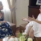 La vicepresidenta y consellera de Igualdad, Aitana Mas junto a la delegada del Gobierno Pilar Bernabé.