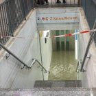 Imagen de la estación Xàtiva-Moixent inundada por las fuertes lluvias - COMARCAL CV