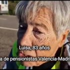 Luisa en la marcha de jubilados I Plataforma de pensionistas indignados.