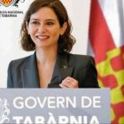 Isabel Díaz Ayuso en un montaje sarcástico difundido por Tabarnia