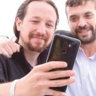 Pablo Iglesias y Jesús Santos