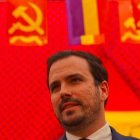 Alberto Garzón, en un acto del PCE.