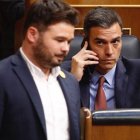 Gabriel Rufián y Pedro Sánchez