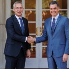 Pedro Sánchez recibe al secretario general de la OTAN, Jens Stoltenber