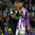 David Alaba, en el reciente partido que el Real Madrid venció en Zorrilla al Real Valladolid.