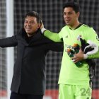 Marcelo Gallardo, a la izquierda de la imagen, en un fotografía de archivo junto a Enzo Pérez.