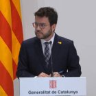 El presidente de la Generalitat, Pere Aragonés