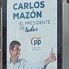 Cartel de Carlos Mazón en Valencia