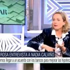 Ana Rosa entrevista a Nadia Calviño.