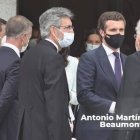 Pablo Casado junto a los presidentes del Supremo y del Constitucional.