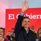 Pedro Sánchez en el mitin del PSOE celebrado este fin de semana en Sevilla.