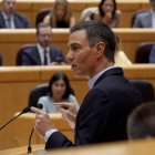 Pedro Sánchez en el Senado ante Feijóo