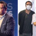 Alfonso Serrano y Allberto Garzón con su mujer e hijo